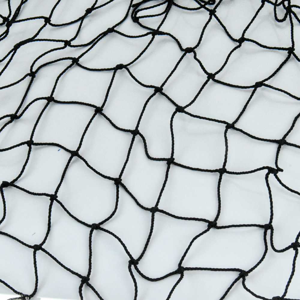 Tessuto a rete in nylon Rete annodata nera Rete per piccioni da balcone
