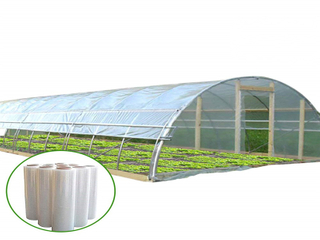 Film plastico in tessuto rinforzato con copertura per serra da 150 micron / 200 micron trattato UV