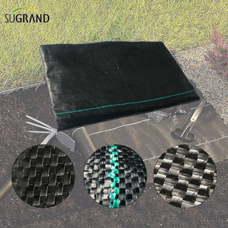 100% PP Black Ground Cover/tessuto barriera contro le erbacce