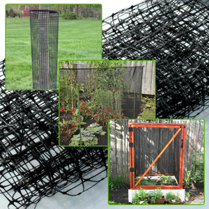 Rete Bop in plastica di colore nero per rete in talpa estrusa da giardino