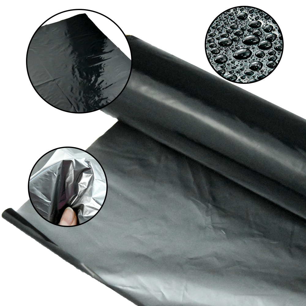 Pellicola per pacciamatura in plastica nera e argento Pellicola per pacciamatura in plastica agricola