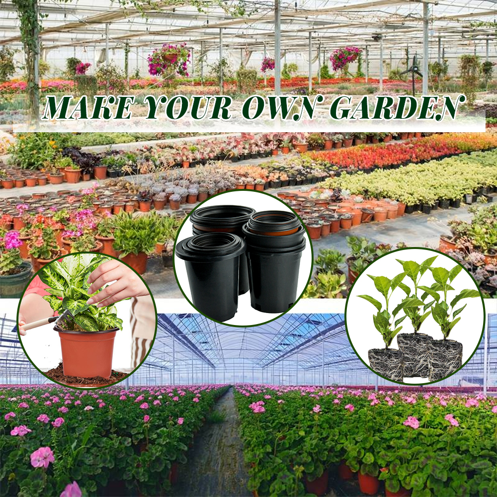 Vasi da semina per piante Vasi da fiori in plastica per trapianto di serra in PP per piante
