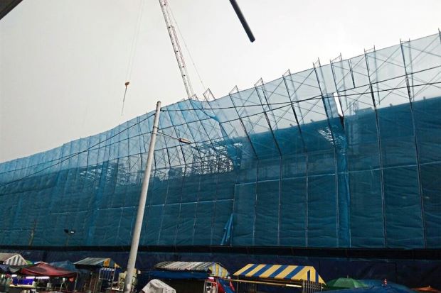 rete di sicurezza per cantieri