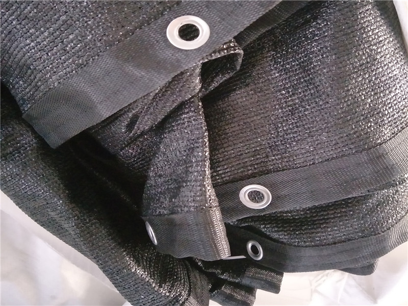 Rete ombreggiante in lamina di alluminio lavorata a maglia nera Ourdoor con raggi UV