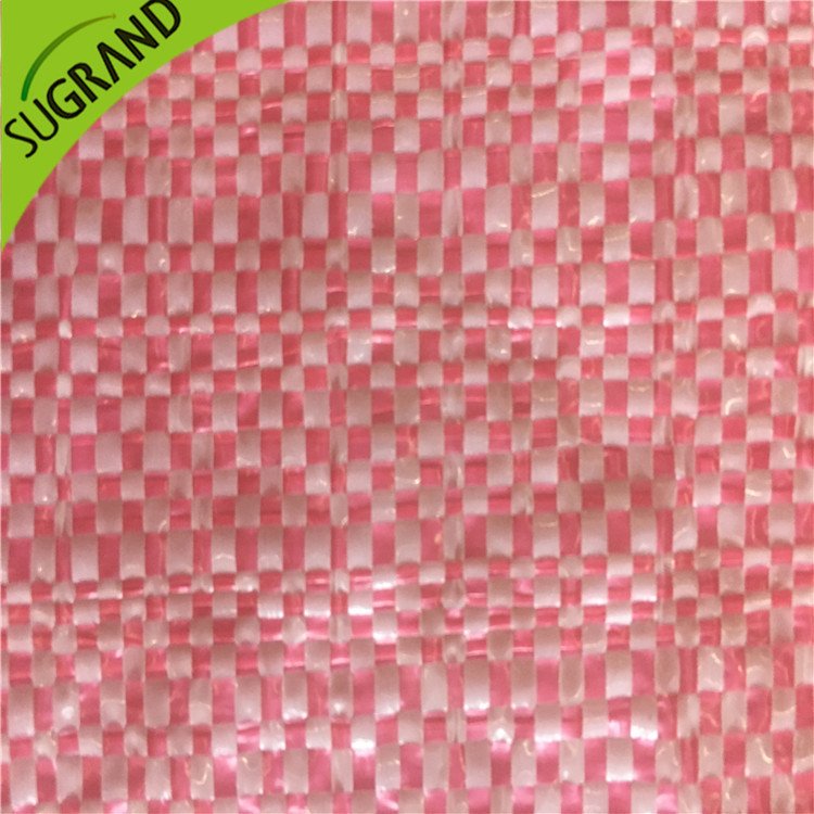 Tappeto erboso bianco/rosso 90 gsm per piante