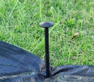 PP 12 cm Anchor di tappeti a erba nera per giardino o piante