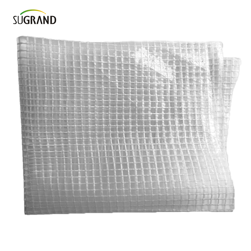600 g di calibro trasparente 2*45m/3*45m Foglio di impalcature bianche ritardata.