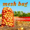 Borsa a rete per verdure in PE Borsa a rete per cipolla con coulisse