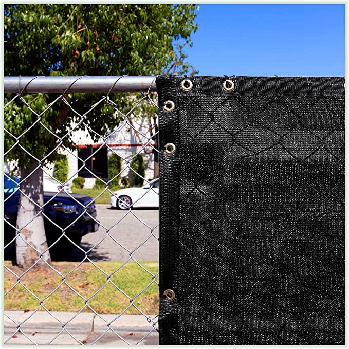 Black Fence Privacy Screen Parabrezza UV Blocking Shade Screen Cover Fence Net