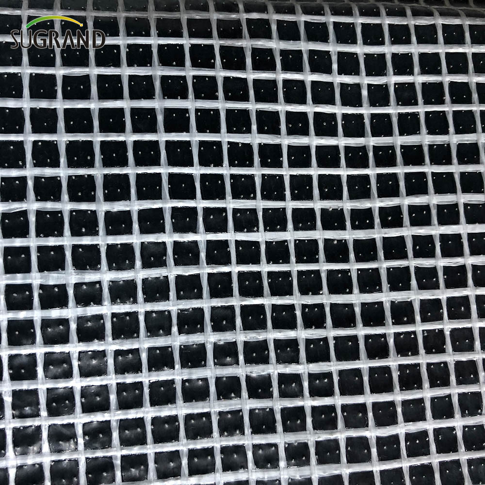 Tela incatramata del PE della maglia dell'armatura dello strato della maglia ignifuga bianca del PVC